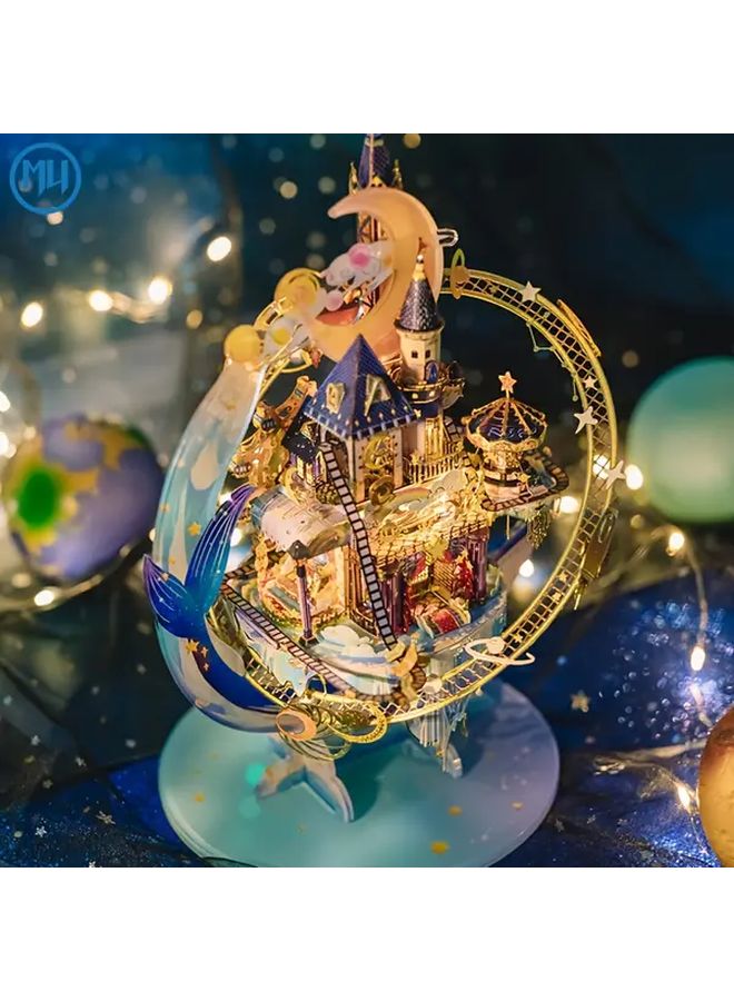 ملعب النجوم ثلاثي الأبعاد لغز معدني مجموعة نماذج افعلها بنفسك هدية عيد ميلاد للبالغين - Image 3